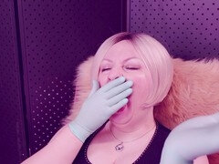 ASMR with medical gloves, clicking and clapping forearms from Arya Grander