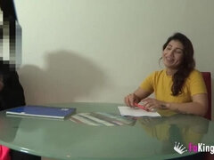 フェラチオ, 茶髪の, バック, ヨーロピアン, ラティーナ, 下着, スペイン人, 生徒