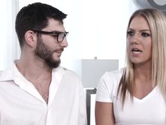 Большие сиськи, Минет, Член, Мужья, Натуральные сиськи, Киски, Рыжие, Втроем