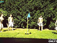 Antonia Sainz & Damaris X have a wild outdoor pussyfuck party with cum on faces and tits