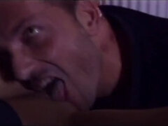 Sexy slut gets fucked doggy style and sucks big cock