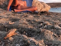 Leie, Strand, Europäisch, Frau, Hd, Masturbation, Öffentlich, Ehefrau