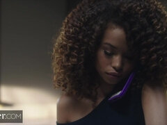 Schwarz, Fesselspiele, Kehlenfick, Aufs gesicht abspritzen, Lecken, Muschi, Rau, Hintern versohlen