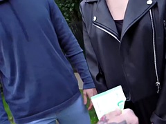 Lieveling, Grote lul, Blond, Man die toekijkt, Gezichtspunt, Tieten likken