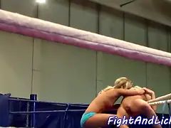 Tussi, Fingern, Hd, Lesbisch, Lecken, Gummi, Rasiert, Ringkampf