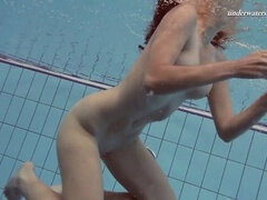 Europäisch, Natürlichen titten, Russisch, Unter wasser