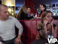 黒人, 浮気する, Hd, パーティ, 公共, スインガー, オッパイの, 妻