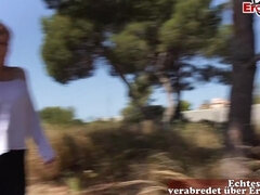 18 jaar, Enthousiasteling, Bruinharig, Duits, Hd, Orgasme, Buiten, Openbaar