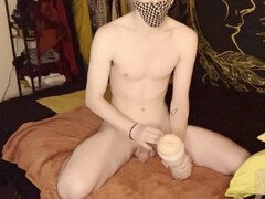 Grote lul, Masturbatie, Orgasme, Alleen, Speelgoed