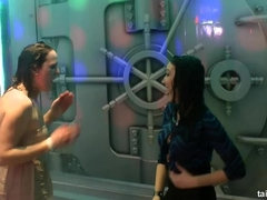 黒人, カワイイ, 人形, 異人種間, レズビアン, なめる, パーティ, シャワー