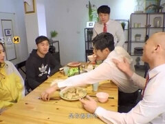 Anaal, Aziatisch, Grote mammen, Sperma shot, Likken, Orgasme, Kut duiken, Kousen