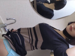 Hiding in the bathroom and filming an amateur video