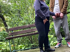 Leie, Arsch, Grosse titten, Spermaladung, Fett, Behaart, Reif, Im freien