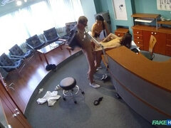 Blowjob, Doggystyle, Handjob, Licking, Nurse, Office, Sucking, Uniform