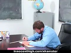 Cfnm, Hochschule, Süss, Aufs gesicht abspritzen, Hd, Lehrer, Jungendliche (18+), Titten