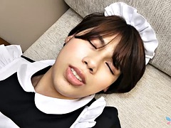 Asiático, Verga grande, Mamada, Corridas, Peludo, Marido, Chupando, Tetas