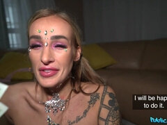 素人, デカパイ, ブロンド, チェコ, チン, アウトドア, 公共, パイ刷り