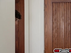 Sexy petite teens fighting for big cock