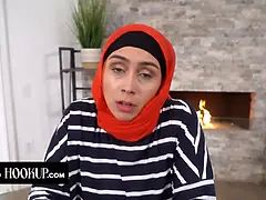 Horny sonny trains middle eastern step-mom Lilly Hall how to give the best fellatios