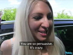 Hot Tattooed Blonde Fucked in a Car