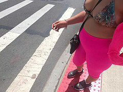 Bikini, Flashen, Im freien, Höschen, Öffentlich, Spanner