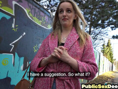 Real amateur ravaged outdoors POV