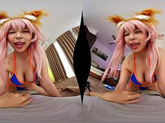 Tridimensionnel, Amateur, Gros seins, Sucer une bite, Fétiche, Japonaise, Réalité, Nénés