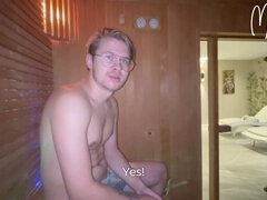 浴室, フェラチオ, ロシア人, サウナ
