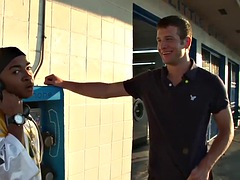 アナル, デカチン, 黒人, フェラチオ, 黒人, ゲイ, 異人種間