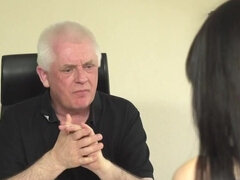 Dirty doctor fucking a tight brunette teen real hard