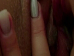 美女, デカパイ, ブロンド, 指いじり, レズビアン, 裸, オマンコ, 赤毛