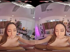 VRPorn - Sensational dark-haired beauty Alexia Anders rides a skilled football star's massive cock like a pro in immersive Virtual Reality