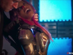 Tussi, Grosser schwanz, Grosse titten, Schwarz, Blasen, Vollbusig, Schwarz, Muschi