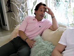 Teens riding on top of big matures cocks