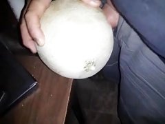 Fucking a cantaloupe