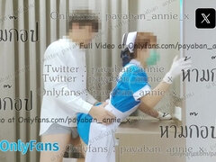 アジア人, フェラチオ, 手コキする, ホテル, 看護婦, 女子高生, タイ, ユニフォーム