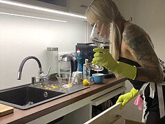Grosser arsch, Blondine, Tschechisch, Masturbation, Titten