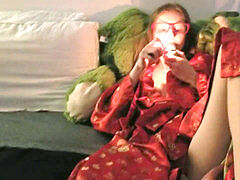 Amateur, German, Husband, Milf, Orgasm, Redhead, Smoking, Solo