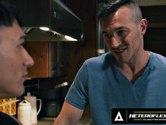 HETEROFLEXIBLE - Mischievous Siren Santiago Seduces Lonely Stepdad For A Good BREEDING