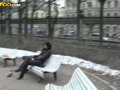 茶髪の, お金, 公共, 三人