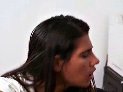 Tiny Victoria Valencia takes a huge hard cock