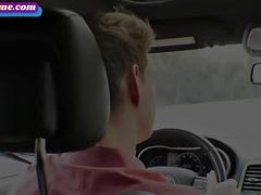 Bigass slut pussyfucked in bisex 3some