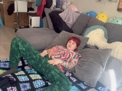 Grosser schwanz, Gehörnter ehemann, Futanari, Höschen