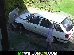 デカパイ, ブロンド, 巨乳な, チェコ, 旦那, 熟年, 母, 現実