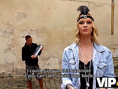 Blondine, Tschechisch, Hd, Geld, Pov, Muschi, Rasiert, Titten