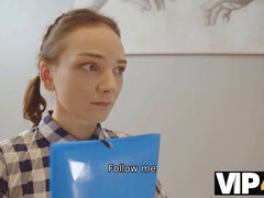 18 jaar, Hd, Lesbisch, Kantoor, Kut duiken, Russisch, Tiener, Trio