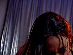 Claudia Valentine strip down and get a huge  cock in her ass