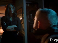 デカチン, フェラチオ, ボンデージ, カップル, イマラチオ, 服従, 剃毛, ストッキング