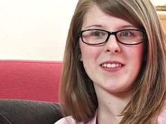 Ersties - Jada Stretches Out Before Fingering Her Hairy Pussy