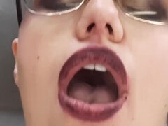 Submissive Goth BBW Gets Dominated - POV Fuck with Glasses & Dildo - Part 1